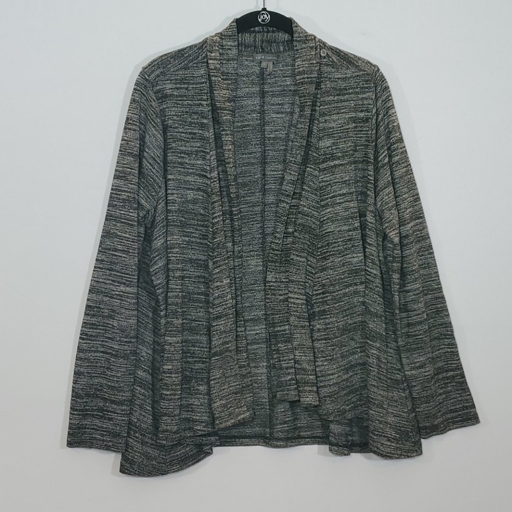 Vince Camuto flayaway cardigan black white